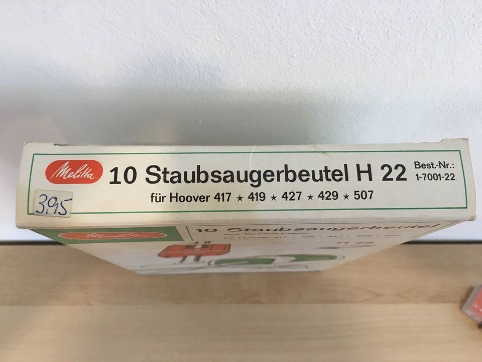 Melitta H22 Staubsaugerbeutel in Waldbrunn