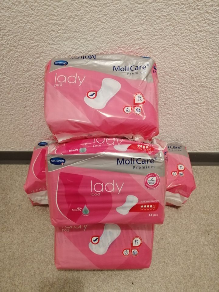 Einlagen 5x MoliCare Premium Pads, ges. 81 Stück von Hartmann in Gundelsheim