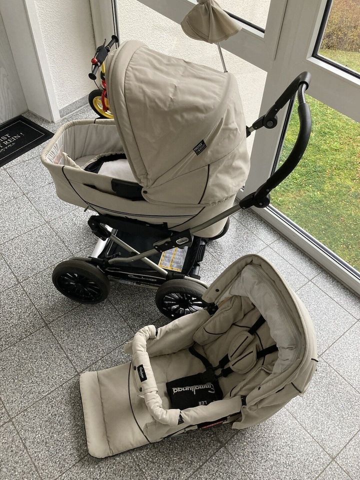 Kinderwagen Emmaljunga beige Korb, Sportsitz, Schirm usw. in Stuttgart