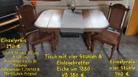 Antiker Tisch mit vier Stühlen Hessen - Buseck Vorschau