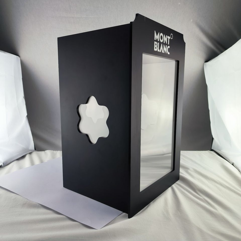 Montblanc Vitrine Schaukasten Ausstellung Präsentation Box Neuw. in Igel