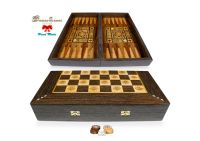 50cm Holz Backgammon,Schachspiel,Brett inkl.Holz Steine Hamburg-Nord - Hamburg Uhlenhorst Vorschau