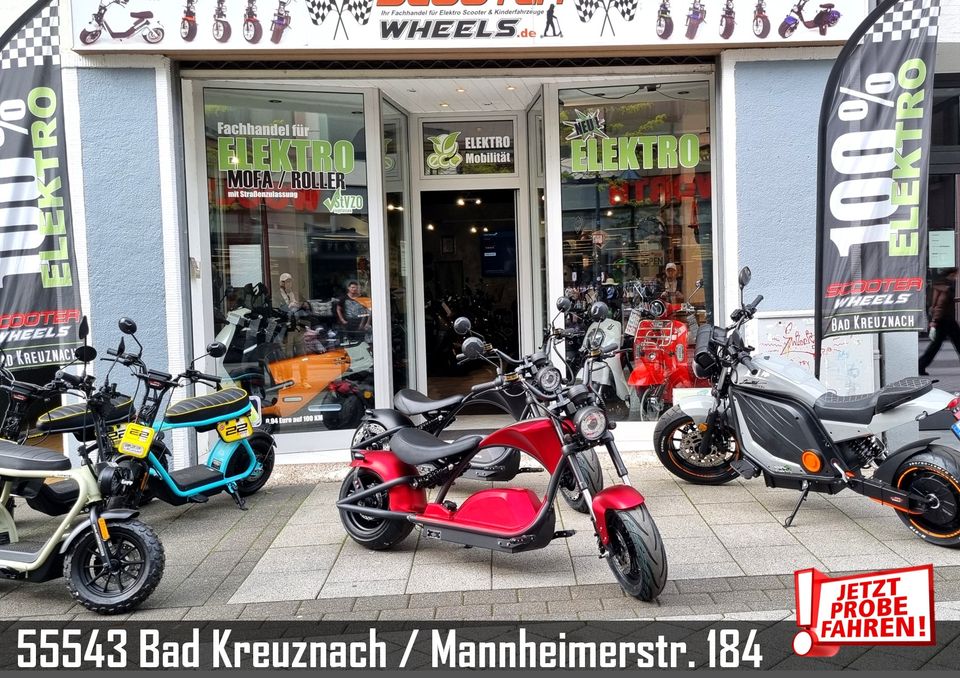 ⚡NEU⚡ Custom Cruiser LE-2 E-Scooter Elektro Chopper ⚡ Umbau ⚡ in Bad Kreuznach