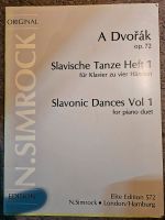 Antonin Dvorák, Op. 72, Slawische Tänze für Klavier zu 4 Händen Baden-Württemberg - Loßburg Vorschau