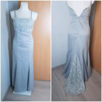 Apart Abenkleid Ballkleid Silber Schleppe Spitze Größe 34 Niedersachsen - Stuhr Vorschau