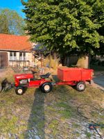 Traktor mit Hänger und Schiebeschild 2 Zylinder 550ccm Thüringen - Schloßvippach Vorschau