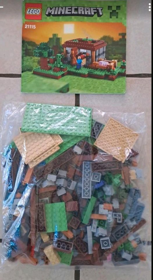 Lego Minecraft Steves Haus vollständig 21115 in Erftstadt