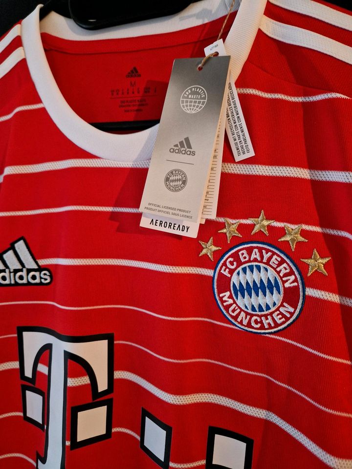 Bayern München Trikot M NEU! Original Adidas ⚽️ Fußball in Bad Rappenau