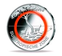 Doppelsicht ROLLE 25 x 5 Euro Münzen Subtropische Zone von 2018 J Nordrhein-Westfalen - Wermelskirchen Vorschau