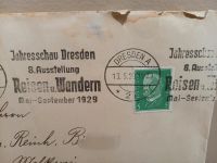 Brief von 1929 mit originalen Webeprospekten Sachsen - Glashütte Vorschau