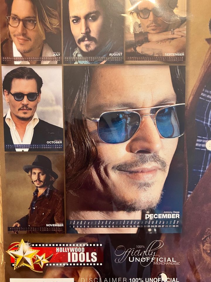 Kalender 2024 Jonny Depp in Leipzig