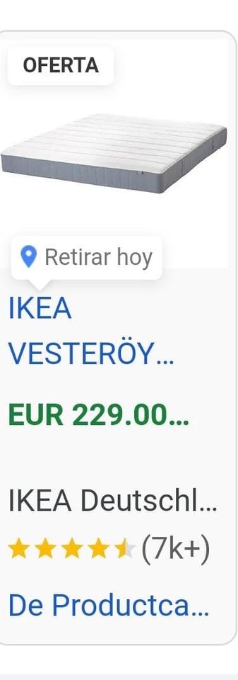 Matratze IKEA Vesteröy in Berlin