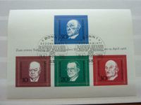 Briefmarken-Satz /Block Todestag Konrad Adenauer 19.04.1968 Saarland - Saarlouis Vorschau