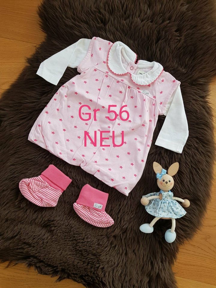 Tom Tailor Baby 56 Kleid langarm rosa weiß Sterne Mädchen Hochzei in Frammersbach