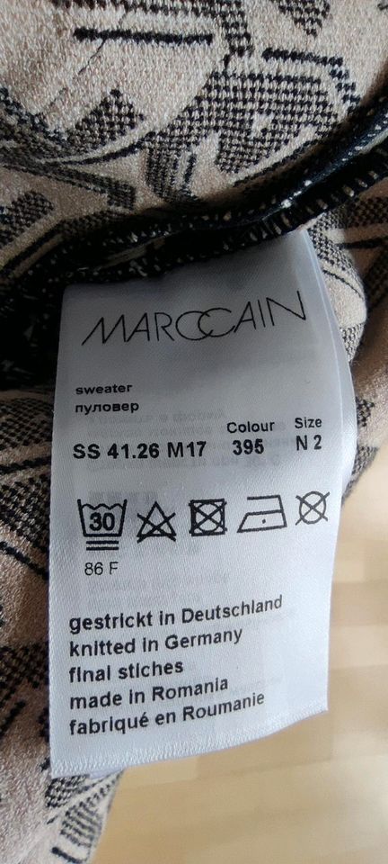Marc Cain Pullover N2 Gr. 36 schwarz beige sehr gepflegt in Düsseldorf