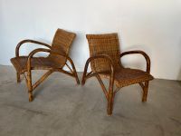 Mid Century Bambus Rattan Korb Sessel Stuhl Relaxsessel Chair Bonn - Beuel Vorschau