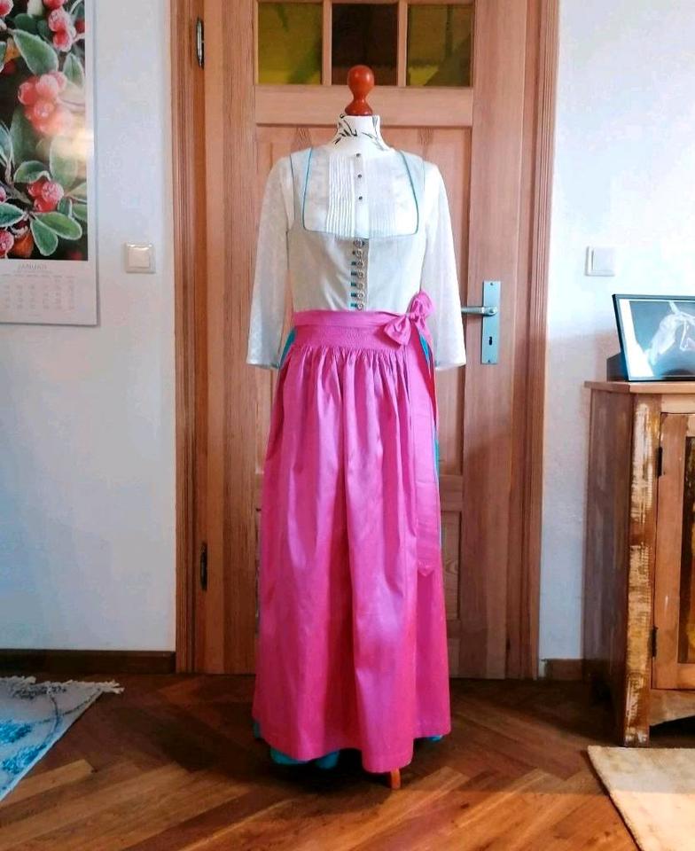 Kaiser Franz Josef Dirndl Größe 40 Seidenschürze Leinen in Weismain