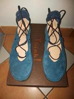 Neuwertige THINK! Schuhe Damen 41 ❤️ blau Ballerinas Kapsl Frankfurt am Main - Bornheim Vorschau