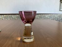 60ér Jahre Schnapsglas Weinrot Glas solider Fuß Dänemark Niedersachsen - Müden Vorschau