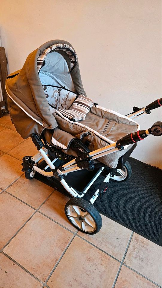 Hartan Topline S Kinderwagen + Maxi Cosi + buggy board in Syke