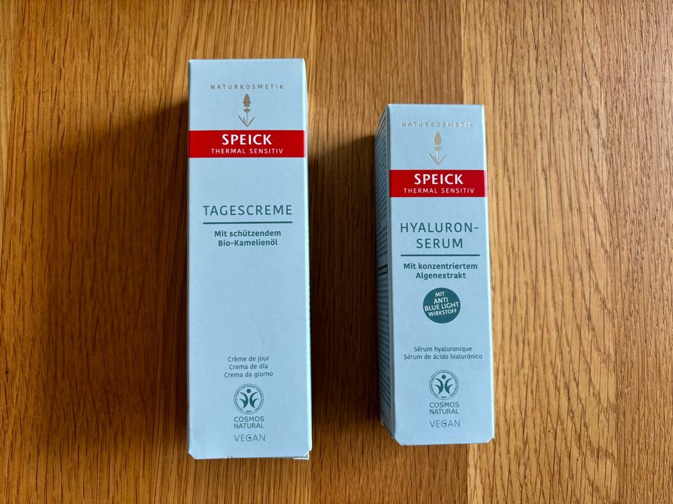 Speick Naturkosmetik Tagescreme (50ml) + Hyaluronserum (15ml) in Meerbusch