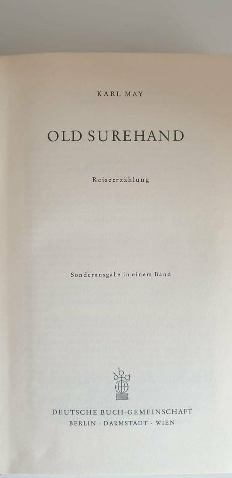 KARL MAY, Old Surehand, GELEGENHEIT, Dachbodenfund in Regesbostel