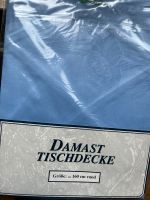 Damast-Tischdecke in schönem hellblau, rund Niedersachsen - Papenburg Vorschau