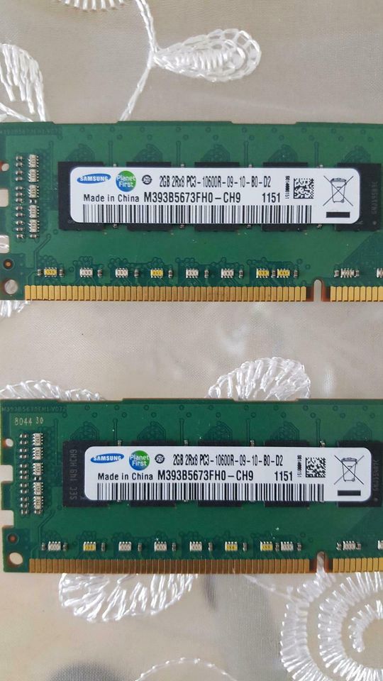 Samsung Speicher RAM 2x2GB PC3 in Lindau