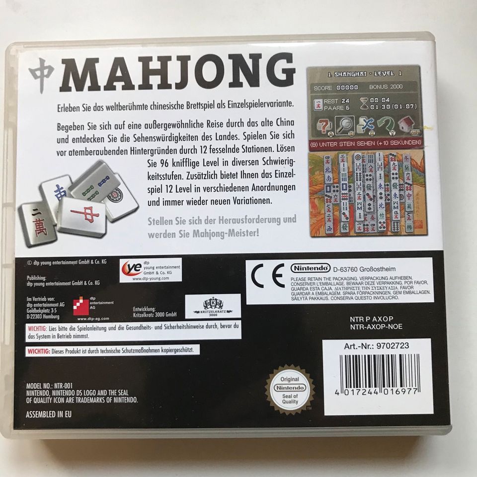 NintendoDS Mahjong in Weißenhorn