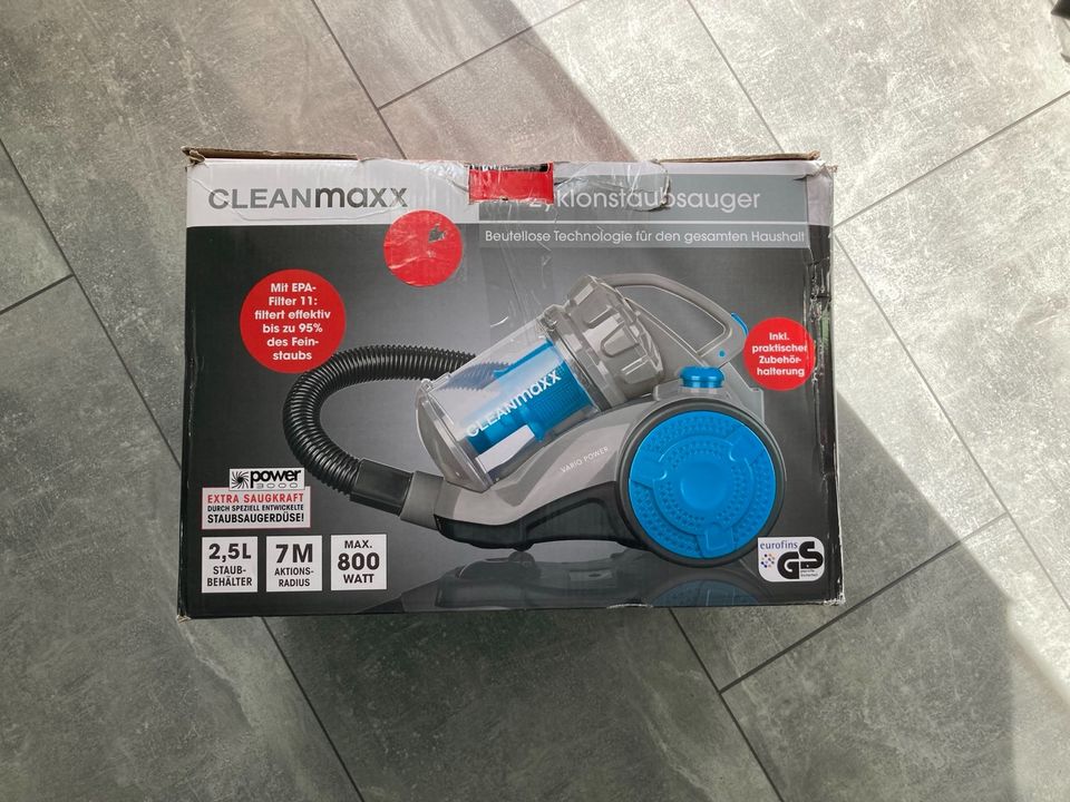 CLEANmaxx Zyklon-Staubsauger 800 Watt beutellos/Top Zustand! in Gersthofen