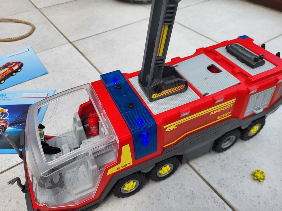 Playmobil Feuerwehr Konvolut mit 3 großen Autos & Heli in Leichlingen