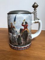 Alter Bierkrug mit Zinndeckel „Jäger an der Tränke“ Bayern - Ebersdorf Vorschau