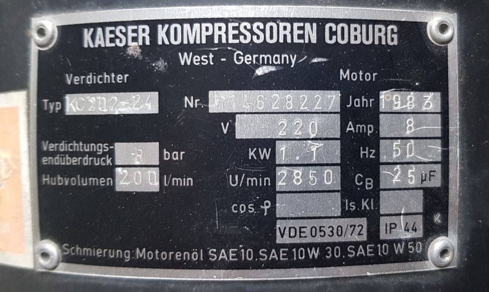 Kaeser Druckluftkompressor in Jülich