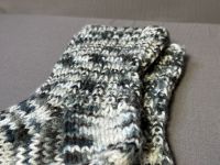 Gestrickte Wollsocken Grau mit Muster Nordvorpommern - Landkreis - Barth Vorschau