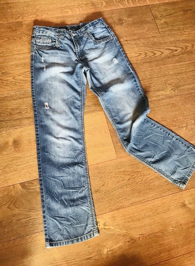 Coole Jungen Jeanshose Hose Gr.170 Used Look Jeans neuw. in Halblech