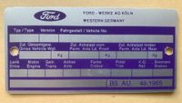 Ford Capri, Escort, Granada, Sierra, Taunus Typenschild NEU Bayern - Trogen Vorschau