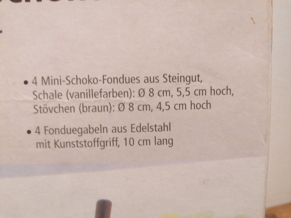 Mini Schoko fondue in Bernried Niederbay