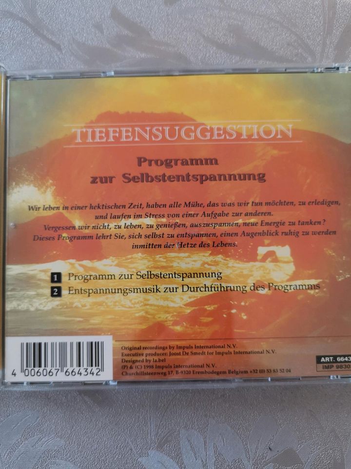 Meditations u. Tiefensuggestion Progr. zur Selbstentspannung CDs in Fredenbeck