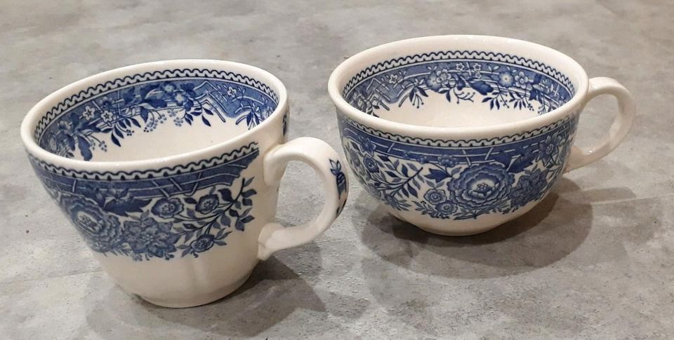 Villeroy & Boch Burgenland blau Kaffeetasse konisch in Perl