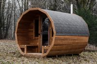 Sauna aus Thermoholz 3m runde Gartensauna Terrasse -15% Rabatt Mitte - Wedding Vorschau