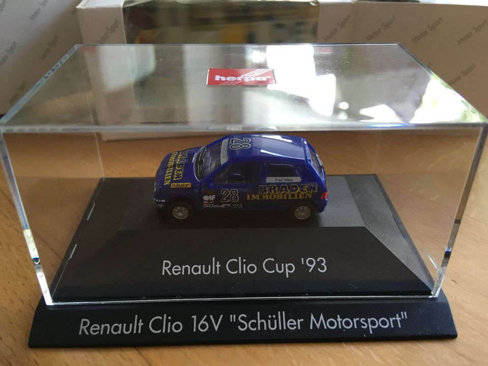 Herpa 035866 Renault Clio Cup 93 Schüller Motorsport in Grünendeich Niederelbe