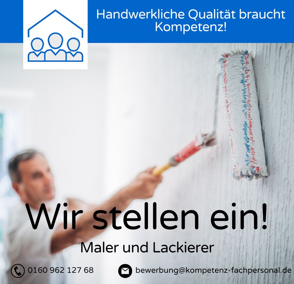 Maler/Lackierer mit Montagebereitschaft (m/w/d) - 17,70-21,70€ in Erfurt