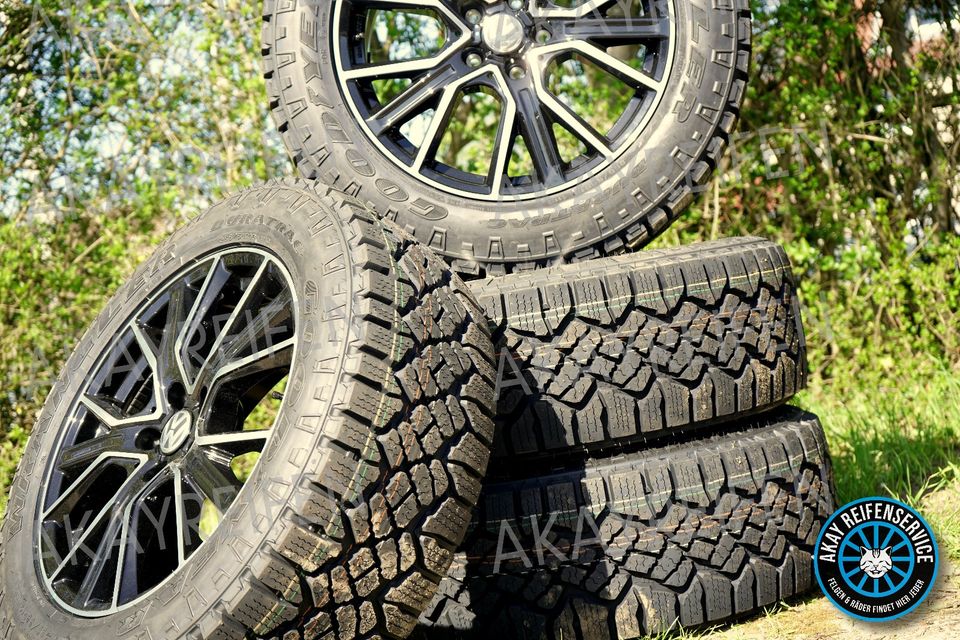 ➡️ 19 ZOLL MEGA OFFROAD ➡️ VW AMAROK 255/55 R19 GOODYEAR ➡️ 2DRV ALUFELGEN WH34 FELGEN SOMMERRÄDER SOMMERREIFEN REIFEN RÄDER POR ➡️ WRANGLER DURATRAC ➡️ 5X120 8,5X19 ET50 ABE ➡️ AUCH 3L 190KW SCHWARZ◄ in Melle