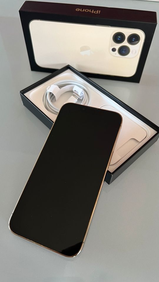 iPhone 13 Pro in der Farbe Gold und 128 GB Speicher - wie neu in Bad Frankenhausen/Kyffhäuser