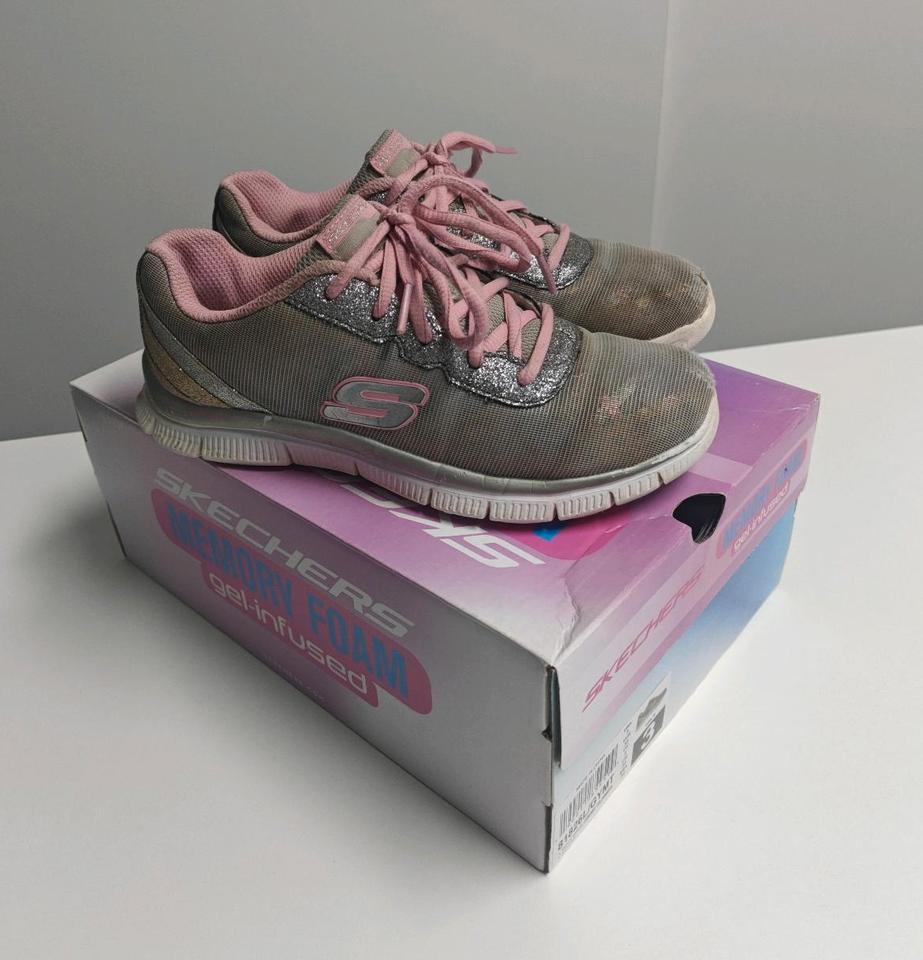 Skechers Memory Foam gel infused 35 Sportschuhe Glitzer Sneaker