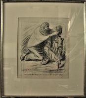 Bild von Ernst Barlach Lithographie im Altsilberrahmen 47 x 40 cm Schleswig-Holstein - Norderstedt Vorschau