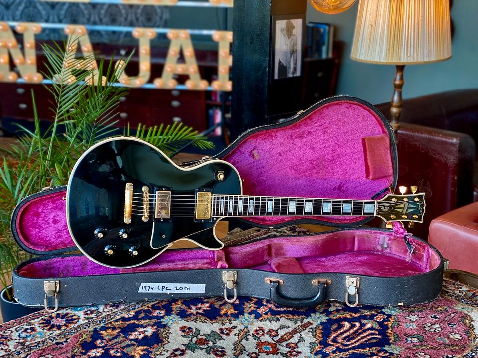 1974 Gibson Les Paul Custom 20th Anniversary Black Ebony in Bocholt