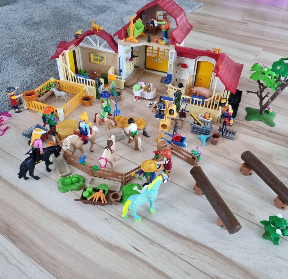 Playmobile Bauernhof mit diversen Figuren in Rastatt