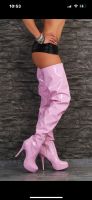 Crotch Plateau Overknee High Heels pink  Neu Nordrhein-Westfalen - Eschweiler Vorschau