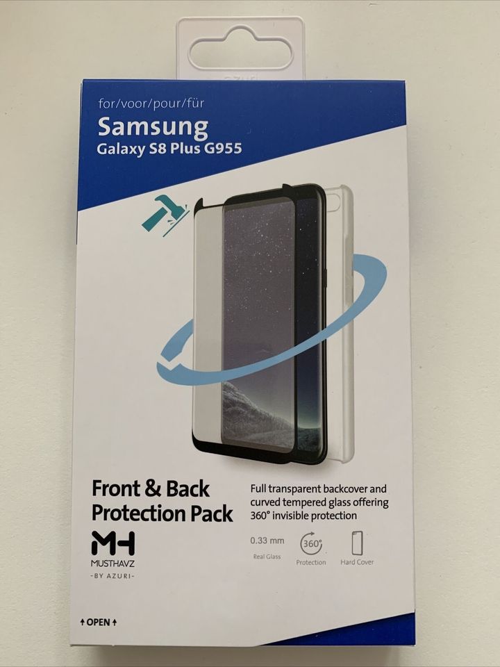 Musthavz Front & Back Protection Pack Real Glass für Samsung Gala in Illingen